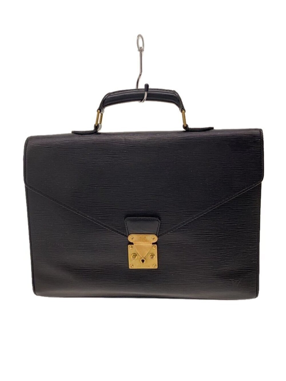 LOUIS VUITTON Serviette Conseiller Epi Leather Black
